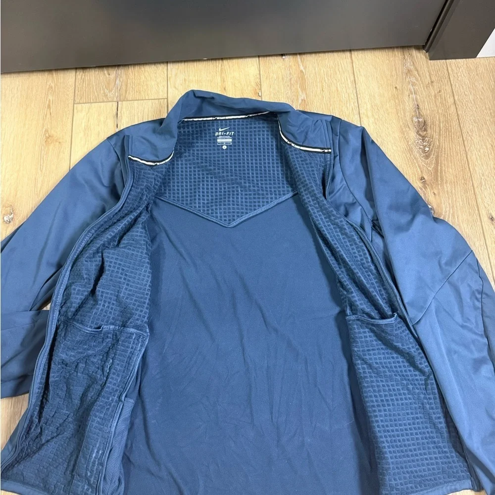 Nike Dri-FIT Training Full Zip Jacket Blue 883914-460 Men’s Size Large Running